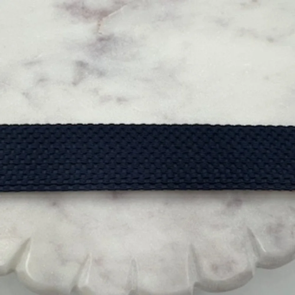 Goodfellow & Co Mens XL 40-44 Reversible Stretch Braided Belt Navy Khaki